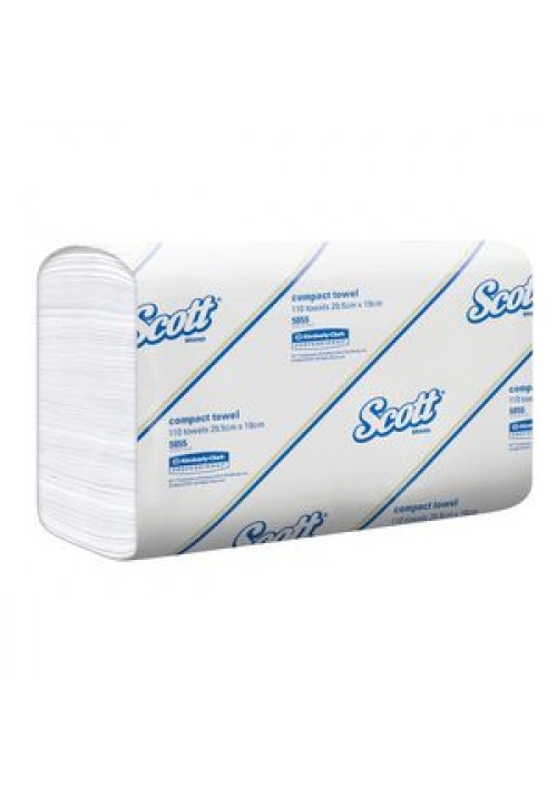 Scott Compact White Towel 